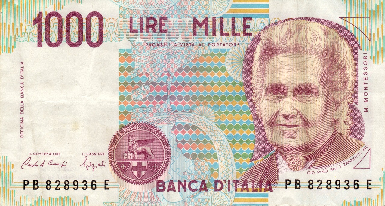 Banconota da 500.000 Lire di Raffaello, simbolo del valore delle vecchie monete italiane.